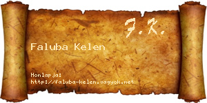 Faluba Kelen névjegykártya